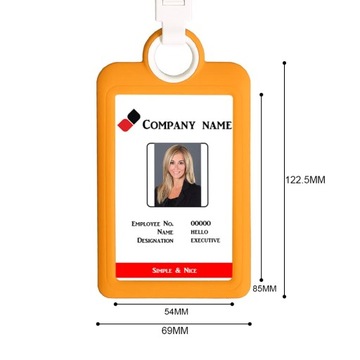 Вертикальный корпус, крышка для идентификационного бейджа