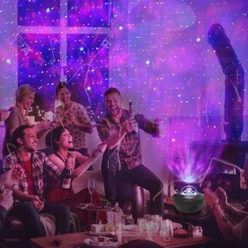Projektor Gwiazd LED Lampka Nocna Z Głośnikiem