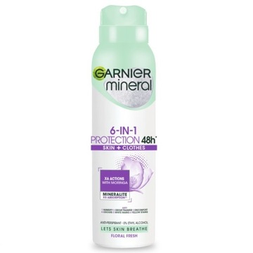 GARNIER Mineral 6in1 Protection Skin antyperspirant dezodorant spray 150ml