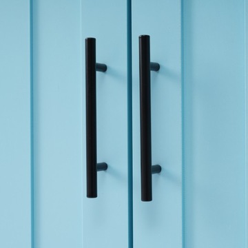 Синий буфет со складной столешницей