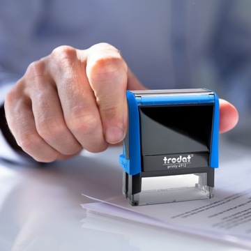 TRODAT 4912 ШТАМП ДЛЯ ДИЗАЙНА КОРПОРАТИВНОГО ЛИЧНОГО ОФИСА 6 СТРОК + ЛАСТИК