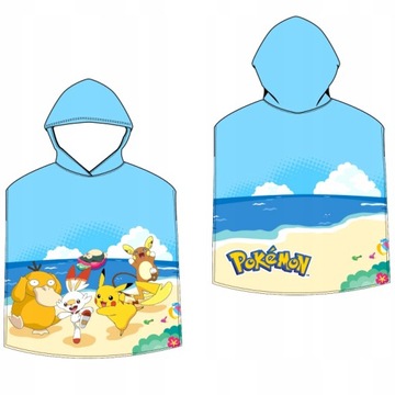 PONCZO KĄPIELOWE ręcznik okrycie plażowe Pokemon