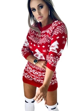 РОЖДЕСТВЕНСКОЕ МИНИ-ПЛАТЬЕ-СВИТЕР, 36 S