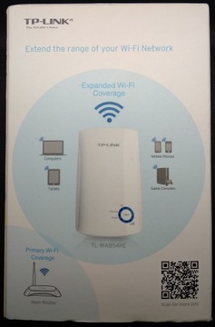 Wzmacniacz TP-Link TL-WA854RE 2,4GHz 300Mbps Repeater
