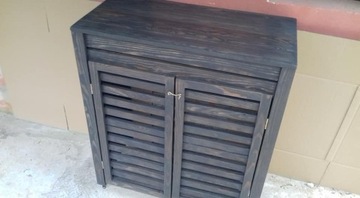 Drewniana ażurowa osłona schowek szafka 110x50x100