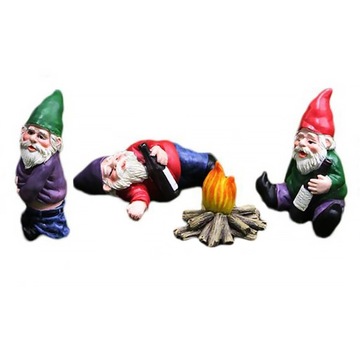 Ozdoby ogrodowe Mini Terrarium Zabawny krasnal