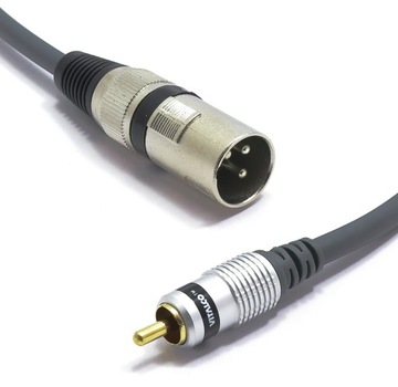 KABEL XLR MĘSKI - WTYK RCA CINCH 1.5m VITALCO