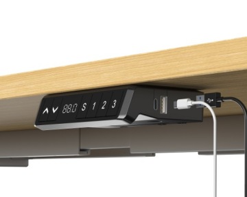Стол электрический регулируемый 140x80x2,5см USB LCD 5 ЛЕТ ГАРАНТИИ 100 КГ