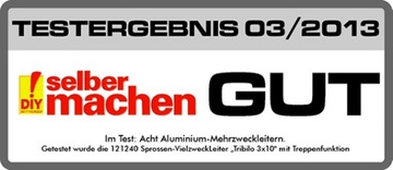 Алюминиевая выдвижная лестница 3х10 KRAUSE Tribilo