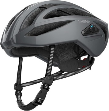 Kask rowerowy Sena R2 Road z Bluetooth szary matowy r.M 55-59cm