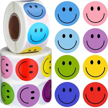1500 sztuk Happy Smile Face Naklejka