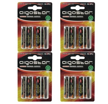 BATERIA BATERIE ALKALICZNE AIGOSTAR AA LR06 16 szt