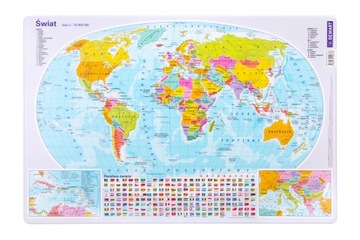 PODKŁADKA NA BIURKO MAPA ŚWIATA