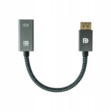 АДАПТЕР DP-HDMI 8K КАБЕЛЬ-АДАПТЕР UHD