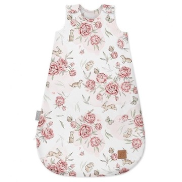 BABYSTEPS Cienki śpiworek niemowlęcy LIGHT 1 TOG One Size Peony