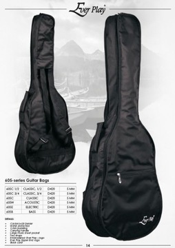 605W Pokrowiec na gitarę akustyczną typu Western Pianka 5 mm Ever Play