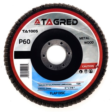 ДИСК АБРАЗИВНЫЙ ЛАМПОЧНЫЙ 125 ММ P60 10ШТ.