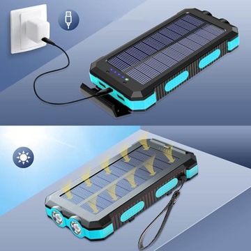 POWER SOLAR BANK 30000MAH ВНЕШНЕЕ ЗАРЯДНОЕ УСТРОЙСТВО ДЛЯ ВОДОНЕПРОНИЦАЕМЫХ ТЕЛЕФОНОВ