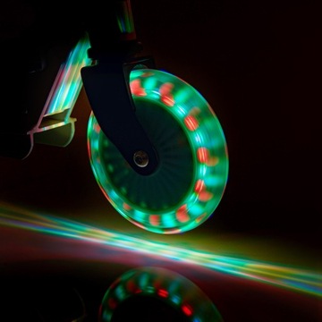 СКУТЕР ДЕТСКИЙ МЕТЕОР СОЛНЕЧНАЯ ТУМАННОСТЬ СКЛАДНОЙ ABEC-7 82A LED