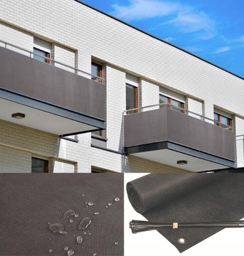 OSŁONA BALKONOWA 1X6m NA BALKON TARAS + GRATIS!
