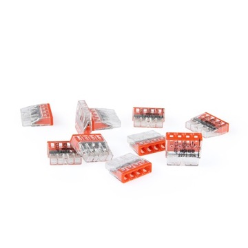 100x WAGO szybkozłączka złączka kostki 4x0,5-2,5 mm² drut 2273-204 WAGO