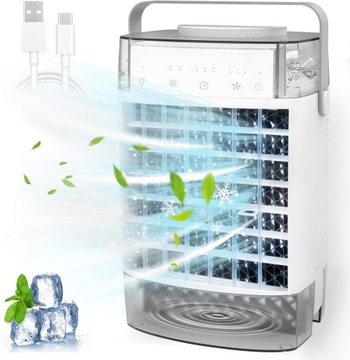 Przenośny klimatyzator, 4 w 1, przenośny klimatyzator, 1600 ml, bez węża