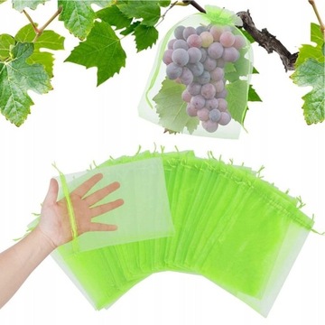 TORBY OCHRONNE NA WINOGRONA OWOCOWE ROŚLINY 50 SZT. 20cm x 30cm