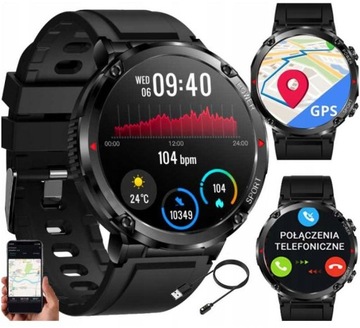 SMARTWATCH MĘSKI KROKOMIERZ CIŚNIENIE ROZMOWY 600 mAh !!! TRACKER