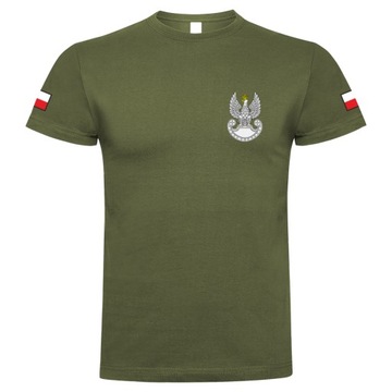 Koszulka bawełniana wojskowa WOJSKA LĄDOWE 1BL