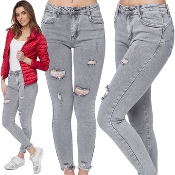 129_ M/38_ MODELUJĄCE KLASYCZNE SPODNIE JEANS