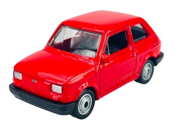 WELLY FIAT 126P CZERWONY 1:60 NOWY MODEL METAL