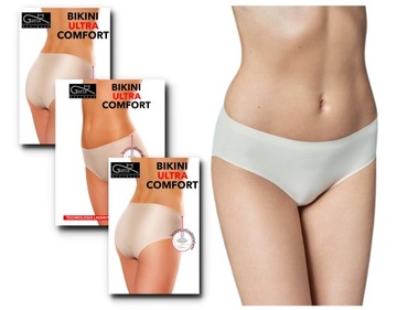 FIGI Bezszwowe Gatta BIKINI COMFORT L beż 3-PAK