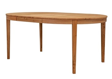 STÓŁ Rozkładany 120 cm Drewniany Dębowy STOCKHOLM