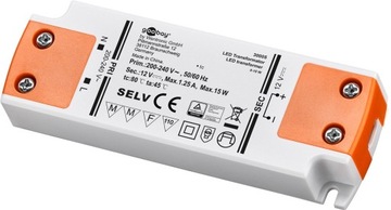 Zasilacz/Transformator do LED 12 V DC/ 15W