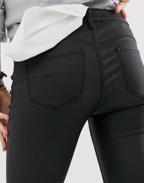 MANGO WOSKOWANE spodnie jeansy SKINNY PUSH-UP 42
