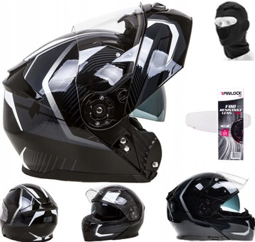 Kask szczękowy RHINO HIGHWAY L + pinlock komin