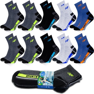 10 x SKARPETY MĘSKIE BAWEŁNIANE ROBOCZE MIX 40-44
