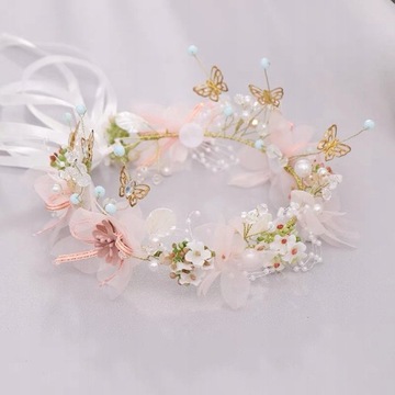 Венок для причастия, нежное украшение для волос ЦВЕТА