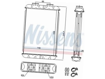 RADIÁTOR ALFA ROMEO 159 1.7-3.2 05-12