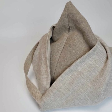 Подушка для медитации LINEN с лузгой гречихи, 100% ЛЕН