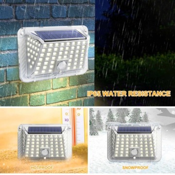 СОЛНЕЧНЫЙ ФОНАРЬ НАСТЕННЫЙ СВЕТИЛЬНИК 90 LED ДАТЧИК ДВИЖЕНИЯ В СУМЕРКАХ