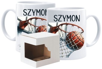 KUBEK KOSZYKÓWKA KOSZYKARZ BASKET + TWOJE IMIĘ