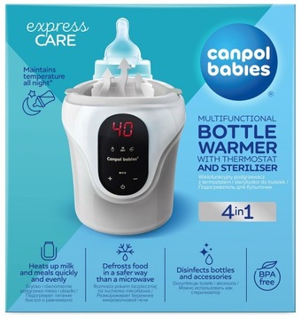 МНОГОФУНКЦИОНАЛЬНЫЙ ПОДОГРЕВАТЕЛЬ ДЛЯ БУТЫЛОК С ТЕРМОСТАТОМ CANPOL 3в1