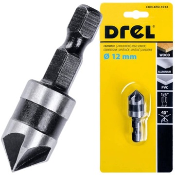 POGŁĘBIACZ FAZOWNIK 12 WIERTŁO DO DREWNA METALU