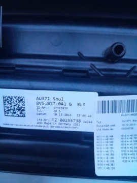 AUDI A3 S3 8V СЕДАН НА КРЫШЕ ЛЮК НА КРЫШЕ ПАНОРАМНОЕ ОКНО LY9T