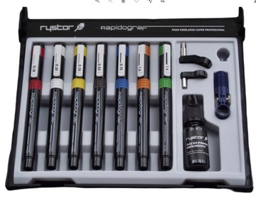 ЧЕРНИЛА РАПИДОГРАФ RYSTOR ПРОФЕССИОНАЛЬНЫЙ НАБОР 7 шт.