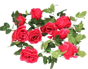 ИСКУССТВЕННЫЕ ЦВЕТЫ РАСТЕНИЯ ГИРЛАНД 210СМ РОЗА РОЗЫ