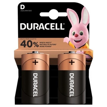 Baterie Duracell LR20 basic alkaliczna 2szt