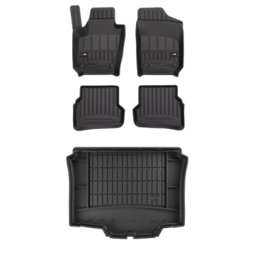 3D gumová sada koberců a rohožek Seat Ibiza IV 2008-2017 Hatchback, 3 dveře