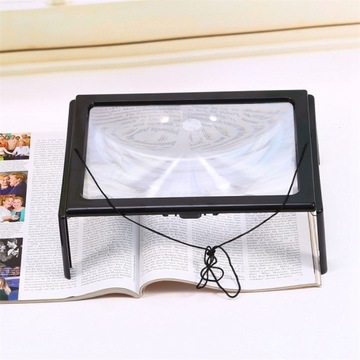 ЧТЕНИЕ А4 УВЕЛИЧЕНИЕ СВЕТОДИОДНАЯ ЛУПА 3Х БОЛЬШОЙ ЭКРАН С ПОДСВЕТКОЙ